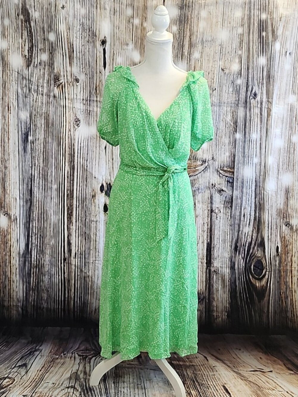 DKNY Drape Front Maxi Dress
